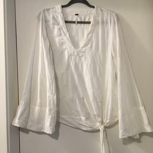 Free People Bell Sleeve Blouse